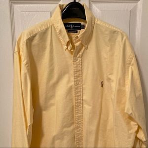 RALPH LAUREN Men’s Classic Fit Oxford - Yellow